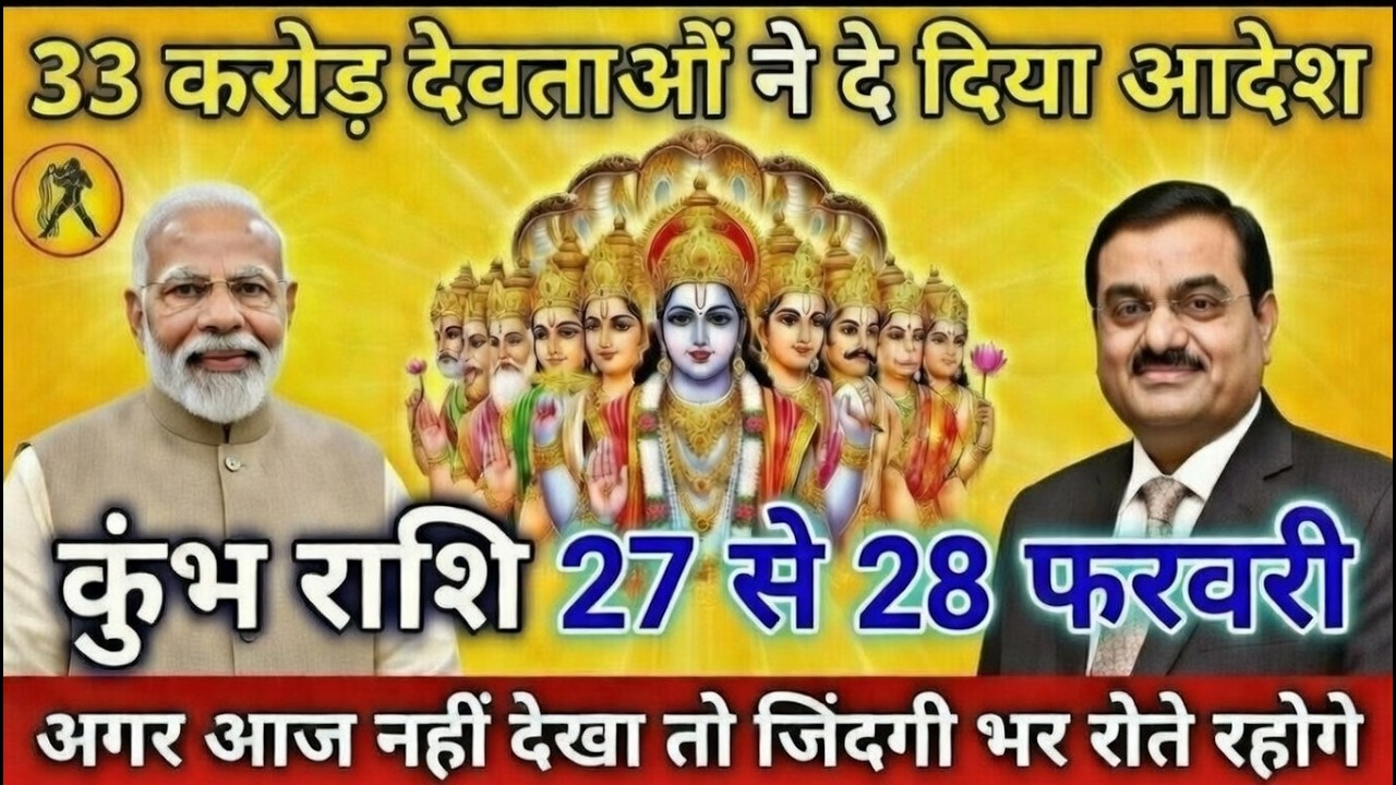 कुम्भ राशि 20 फरवरी 2026,महाप्रलय आएगा, सावधान!पागल होने वाले हो,बड़ी भविष्यवाणी, प्रेमानंद महाराज??