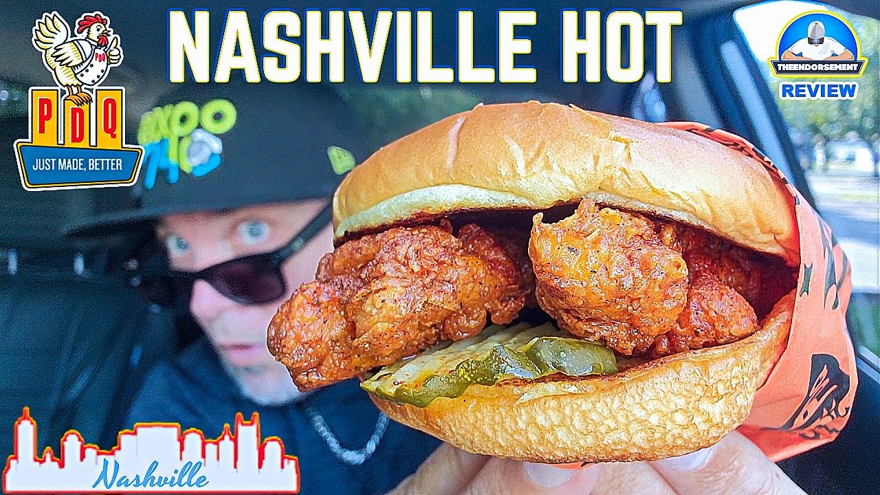 Обзор сэндвича с горячей курицей PDQ® Nashville! 🔥🐔 | Лучше, чем KFC®? | theendorsement
