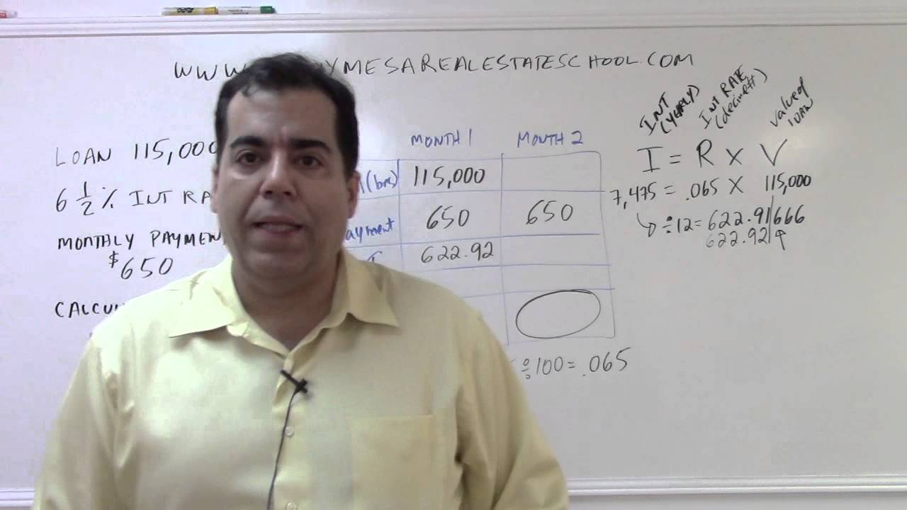 Florida Real Estate Exam Prep Math 9: Loan Amortization