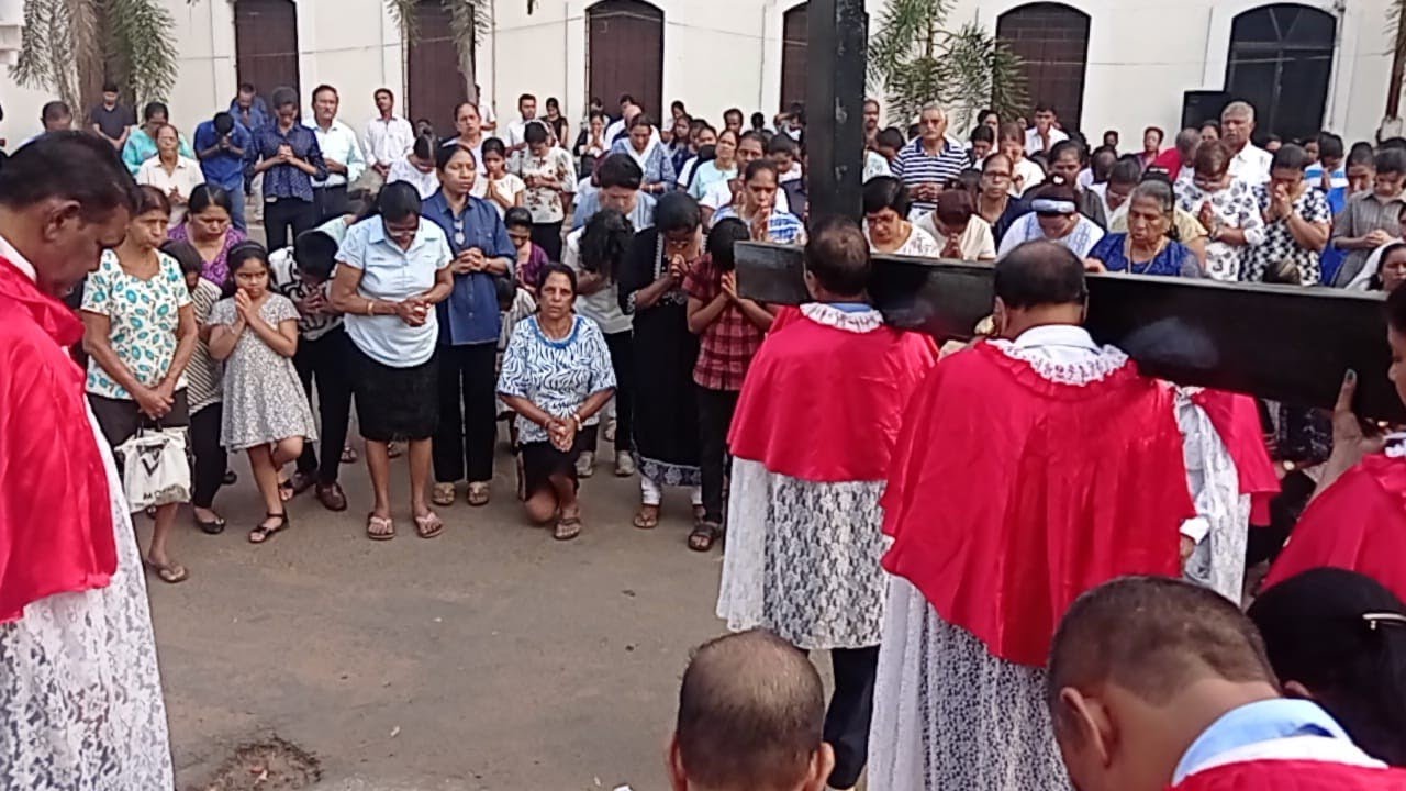 The Way of the Cross at Santa Cruz Church, Goa,2025