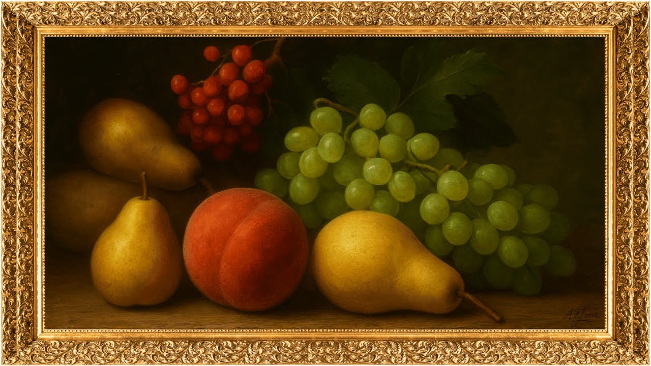 Quadro para TV | Frame Tv | PIntura de frutas