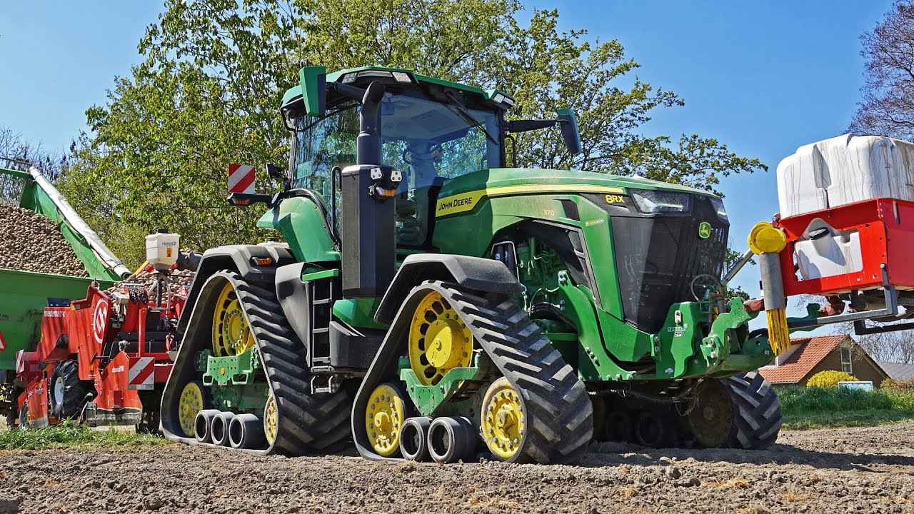 Potato Planting | John Deere 8RX + Miedema | ERF | 2021