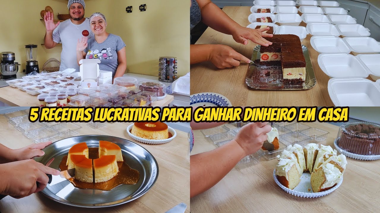 5 RECEITAS LUCRATIVAS PARA GANHAR DINHEIRO EM CASA | ROTINA DE PRODUÇÃO | SABRINA SANTOS