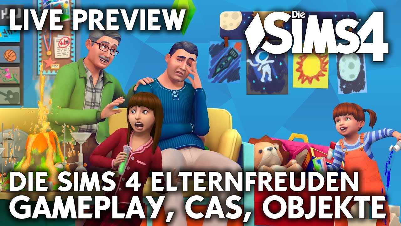 Live Preview | Die Sims 4 Elternfreuden Gameplay, Sims erstellen & Baumodus