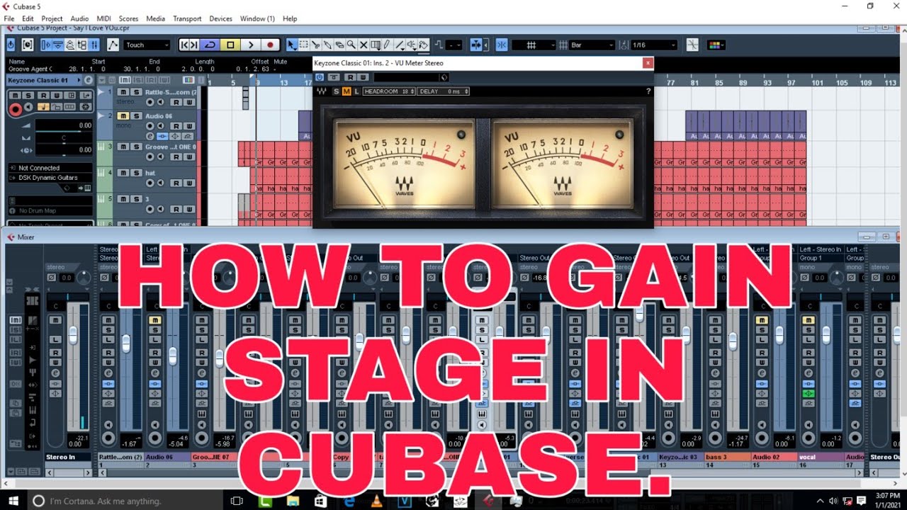 Как получить усиление Stage в Cubase 5 (самый простой способ) #Gainstageincubase5 #Mixingandmaste...