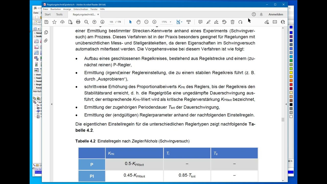 Alles geregelt mit BORIS - Entwurf von PID-Reglern nach dem Schwingversuch von Ziegler/Nichols