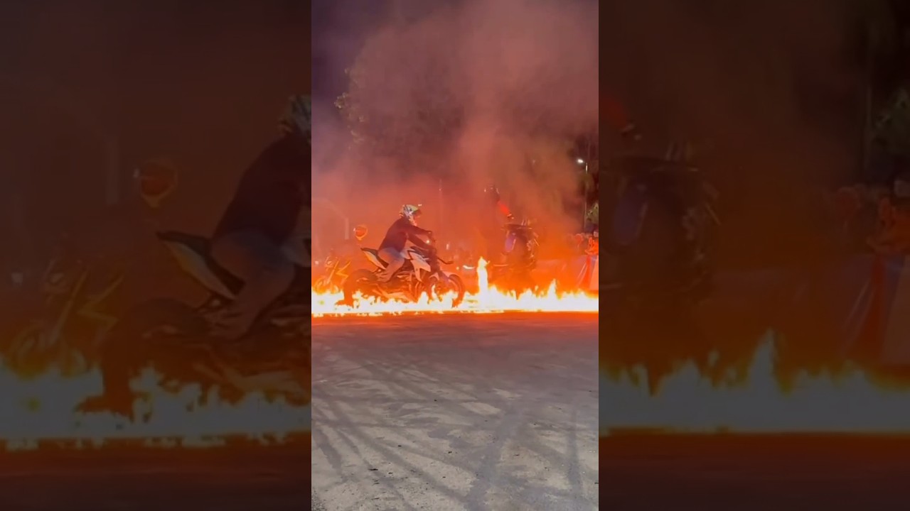 😱 Fire Stunt Madness at Rin&oacute;polis MotoFest! 🔥🚀