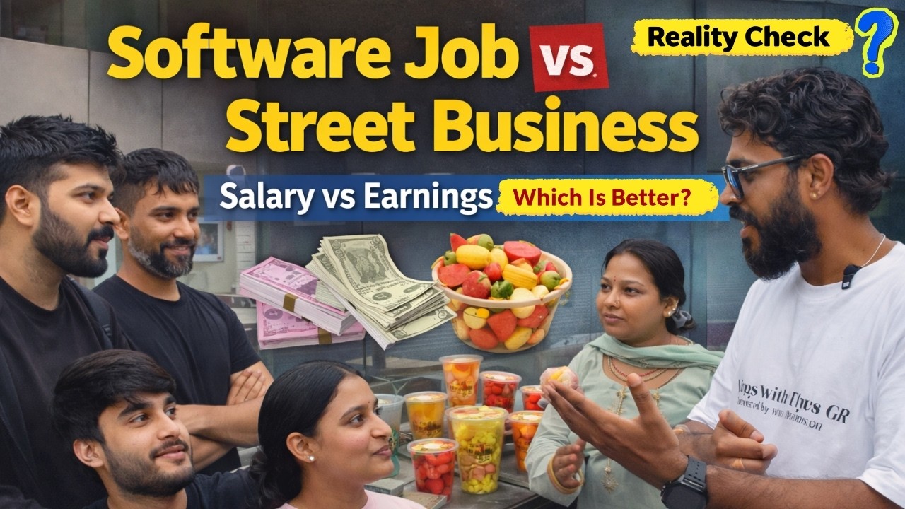 Software Engineer vs Thela Wala 😳 Earnings Ka Real Comparison | HSR Vlog