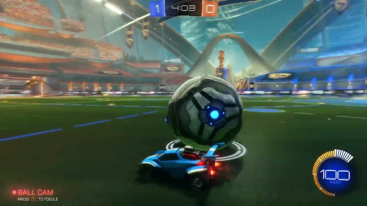 My first time playing Rocket League