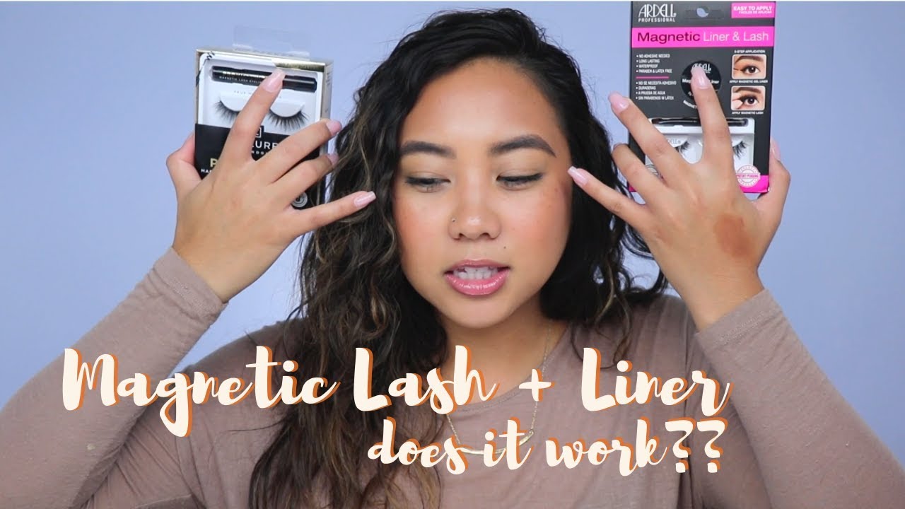 MAGNETIC LINER AND LASHES TEST | Ardell and Eyelure magnetic lashes