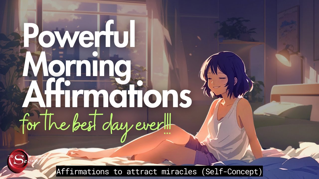 POWERFUL MORNING AFFIRMATIONS FOR THE BEST DAY EVER!! | TO ATTRACT MIRACLES (LISTEN UPON WAKING)