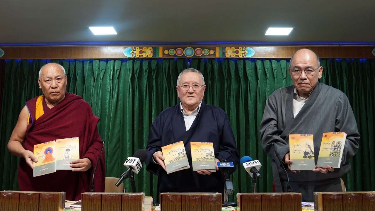 LTWA and Rakra Tethong Rinpoche’s family Launched 17 books in Dharamshala#