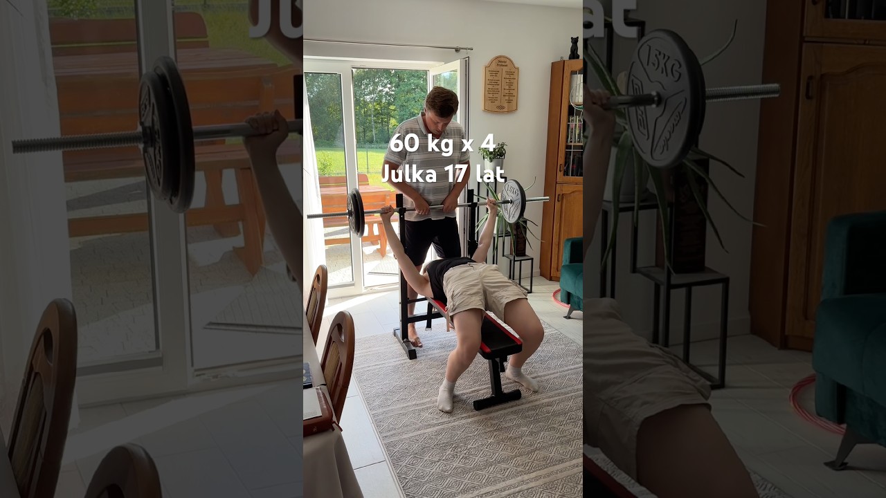 17-letnia Julka wyciska 60 kg x 4!💪🔥