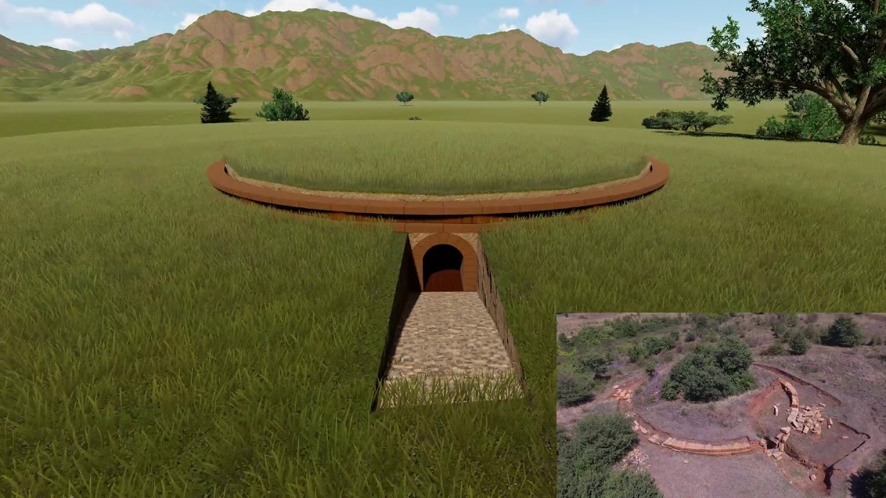 Античка гробница Бонче, виртуелна реконструкција / Ancient tomb Bonce, virtual reconstruction