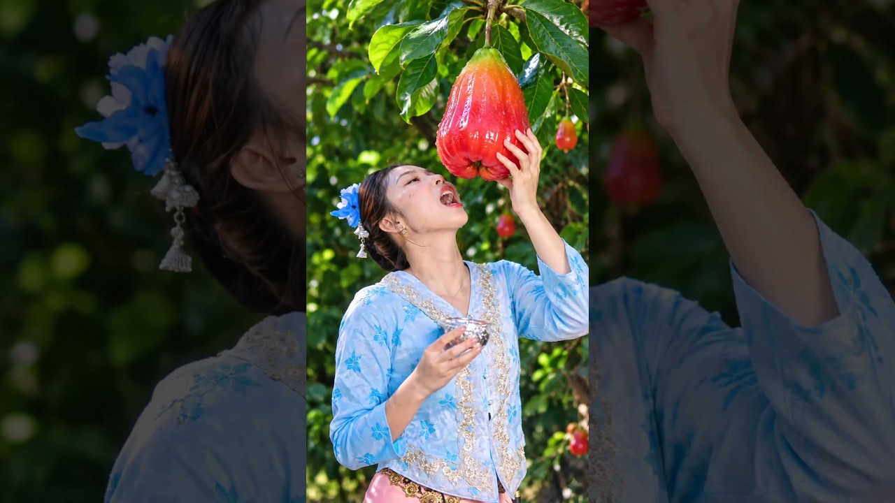 Beautiful Nature with Rural Life &ndash; Harvest Fresh Fruits 🥑 🍅 🫒 #fruit #shorts