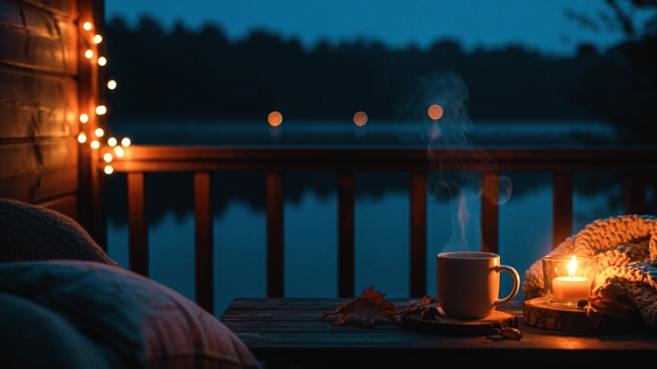 Peaceful Lake View & Candlelight • Deep Relaxation Music for Sleep & Inner Calm | ønecalm