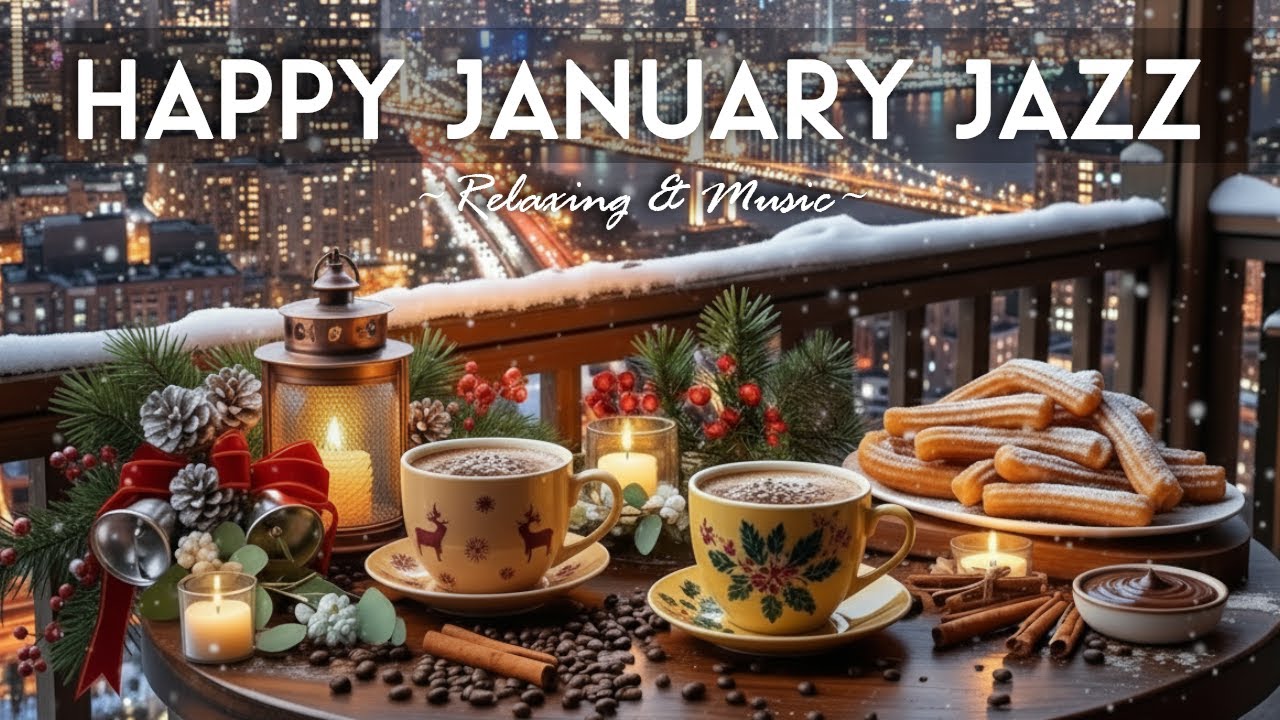 Happy January Jazz 🎄☕❄️ Smooth Jazz Instrumental & Bossa Nova New Year Piano for Holiday Relax