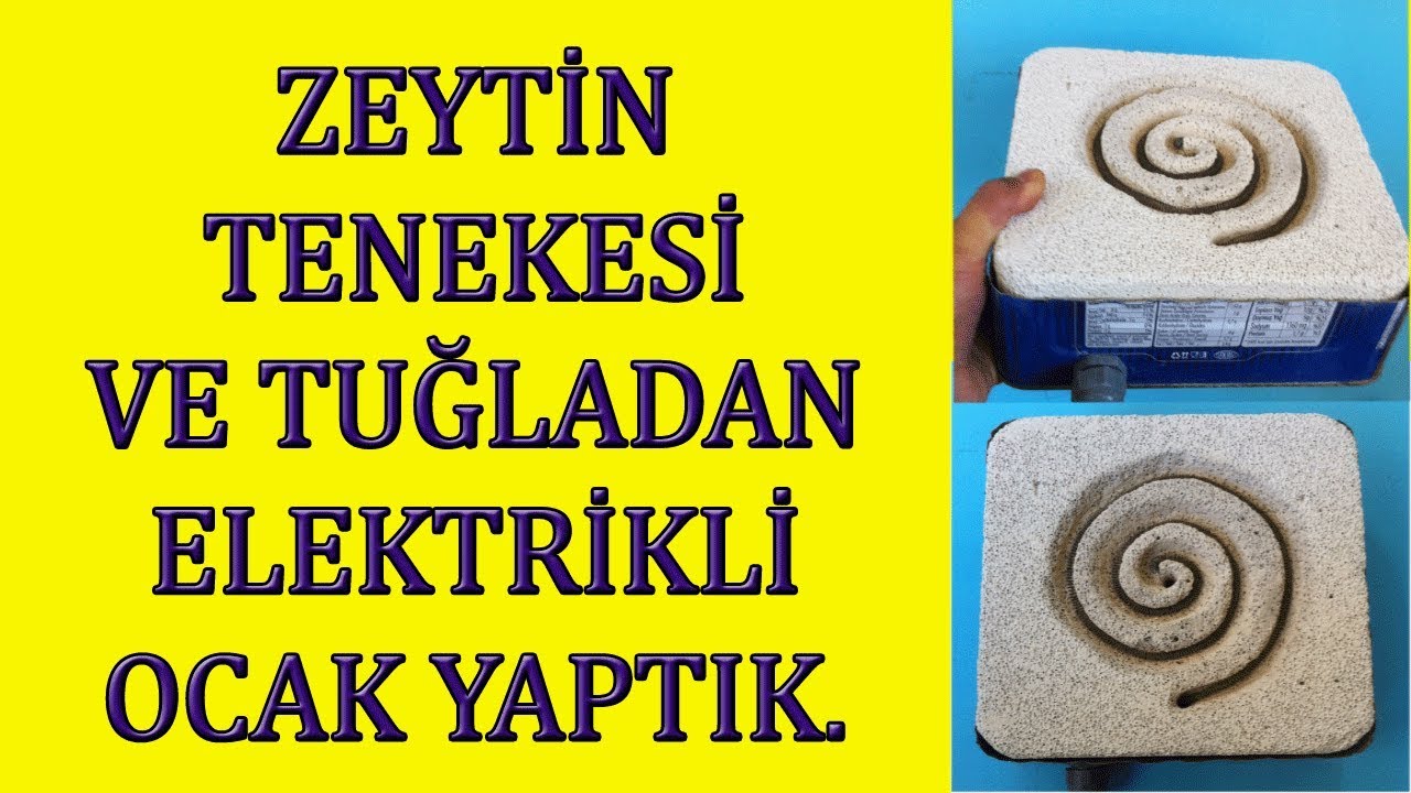 TUĞLADAN ELEKTRİKLİ OCAK YAPIMI (kendin yap tuğladan telli ocak)(brick electric cooker construction)