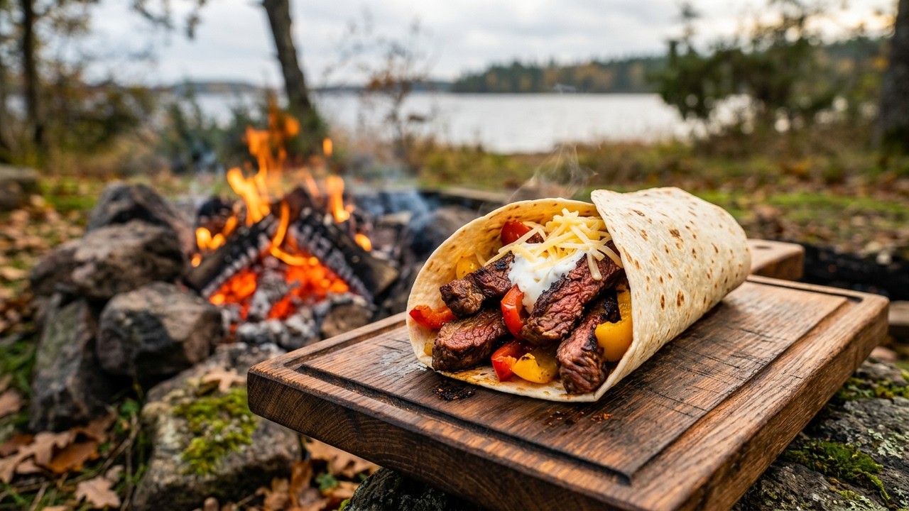Fire-Grilled Beef Wraps | Outdoor Cooking