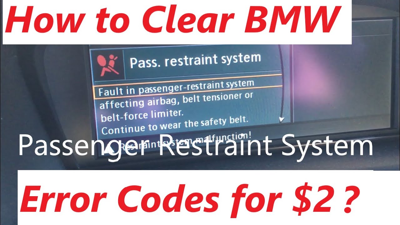 An Easy Way For $2 To Clear BMW 