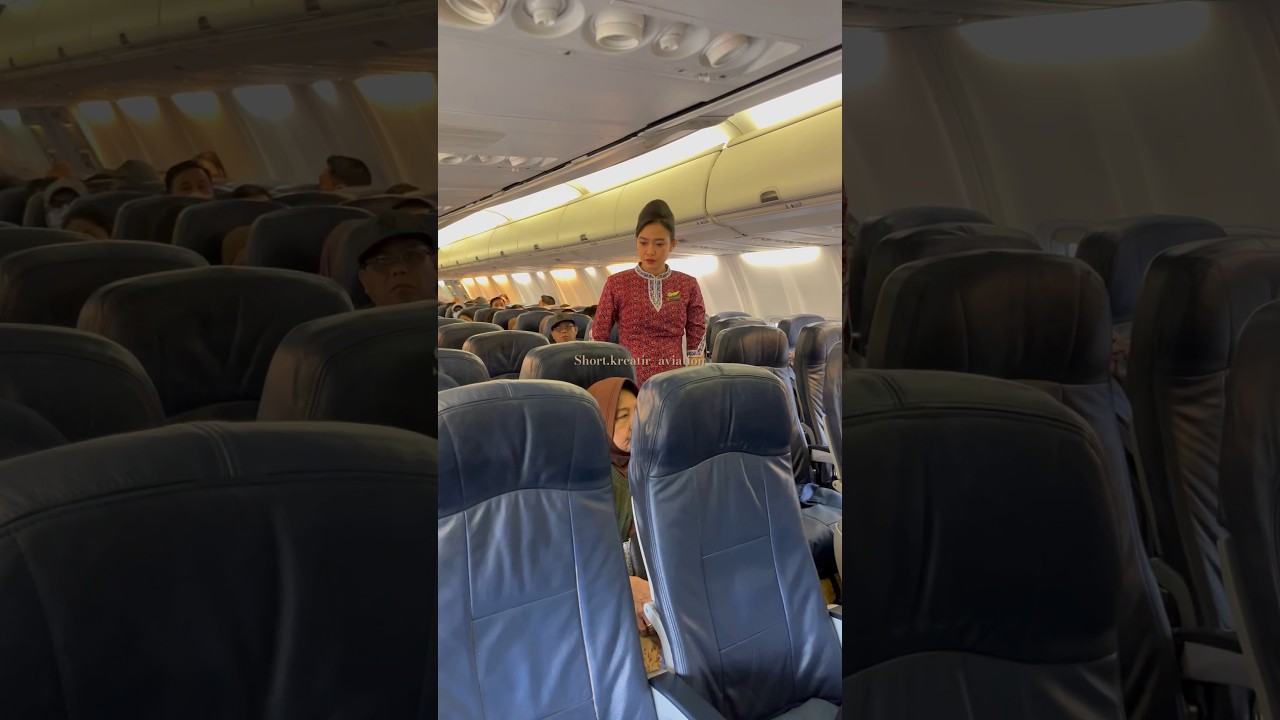 Intip pramugari cantik lion air | hitung jumlah penumpang‼️