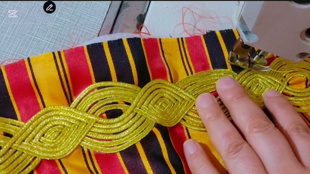 رشم و خياطة موتيفي القرقاري بطريقة جديدة.      Motif de gargari