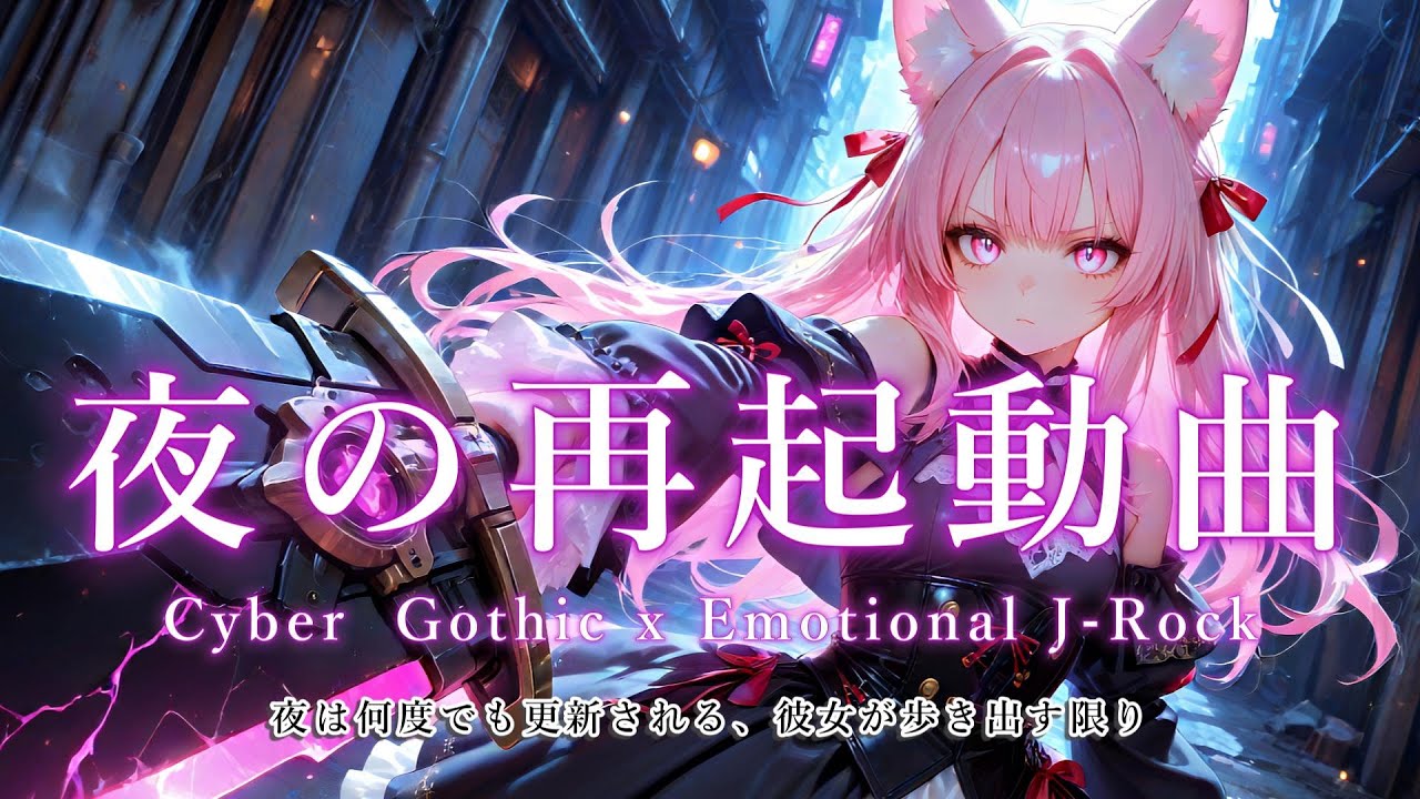 【Playlist】夜の再起動曲｜Cyber Gothic × Emotional J-Rock × 疾走感【作業用BGM】