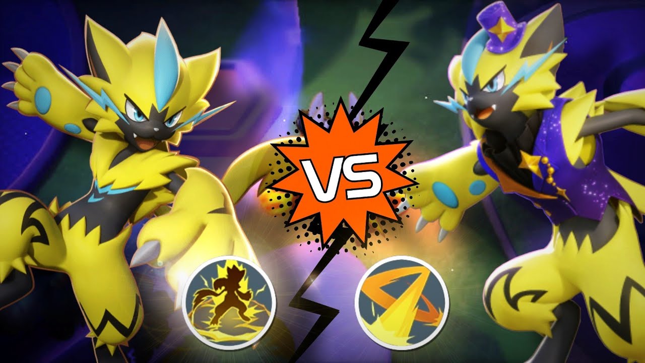 Zeraora Wild Charge⚡ VS Discharge ⚡ Pokemon Unite || Pokedex