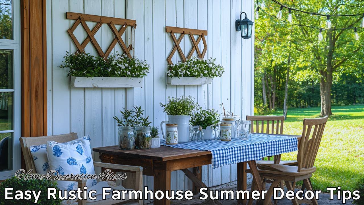 Summer Rustic Elegance: Stunning Farmhouse Decor Tips for a Dreamy Home