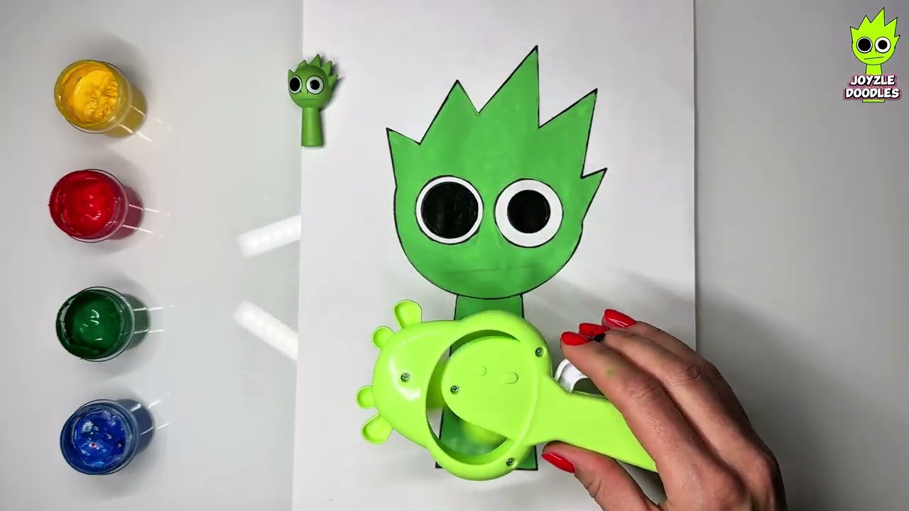 😱🤯  REALY? Creating a 3D Sprunka step by step, part 6🧑‍🎤 🪩 #drawing #art #sprunki #diy #shorts