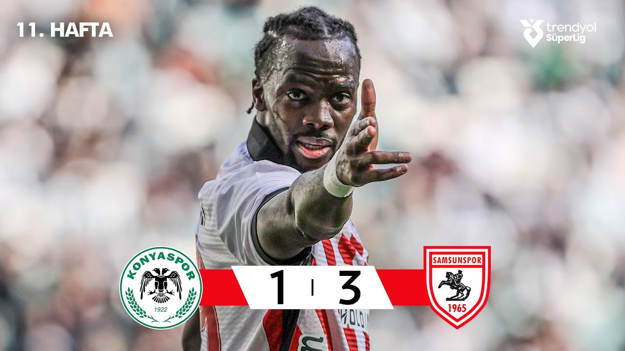 Konyaspor (1-3) Samsunspor - Highlights/&Ouml;zet | Trendyol S&uuml;per Lig - 2025/26
