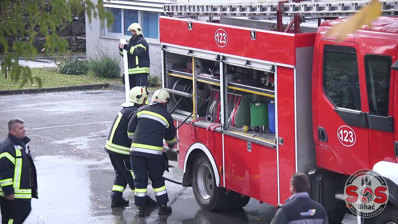 SOS Bihac vjezba sa vatrogascima