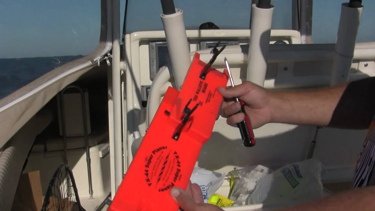 Church Tackle : TX-44 Super Planer Board : how to change from Starboard to Port set up