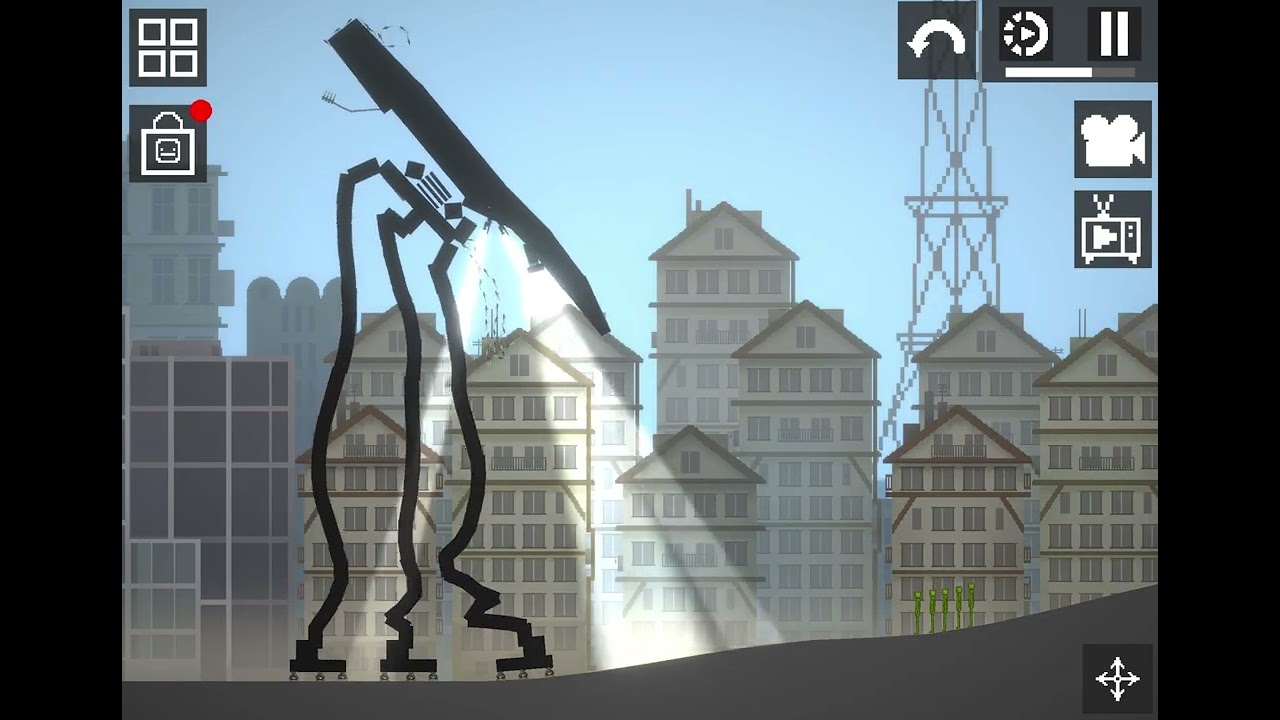 A big robot inside the city ￼