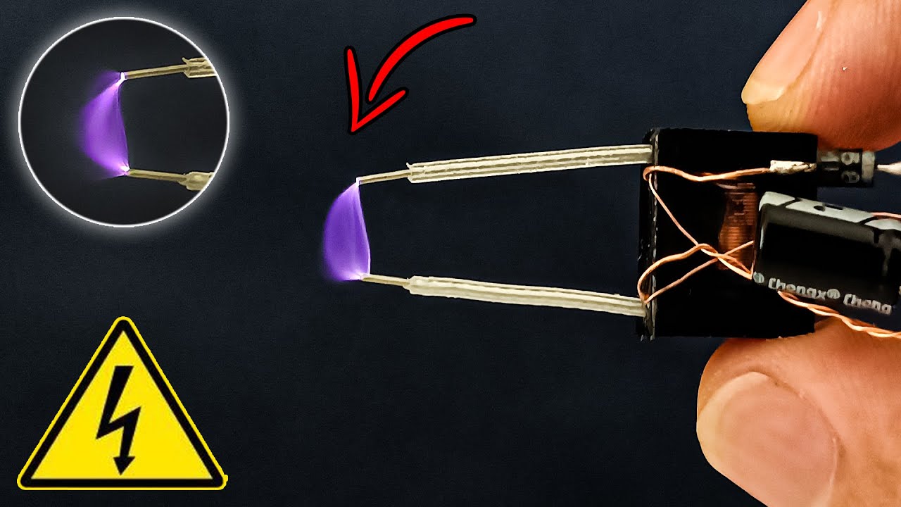DIY 3.7V to 100KV High Voltage Generator &ndash; Make a Plasma Arc Lighter!