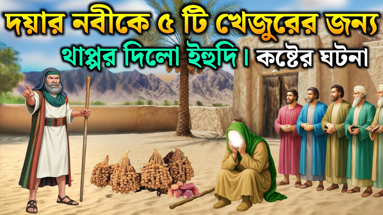 নবীকে ৫ টি খেজুরের জন্য থাপ্পর দিলো ইহুদি | রাসুল সাঃ এর জীবনী | ইসলামিক কাহিনী | Special History