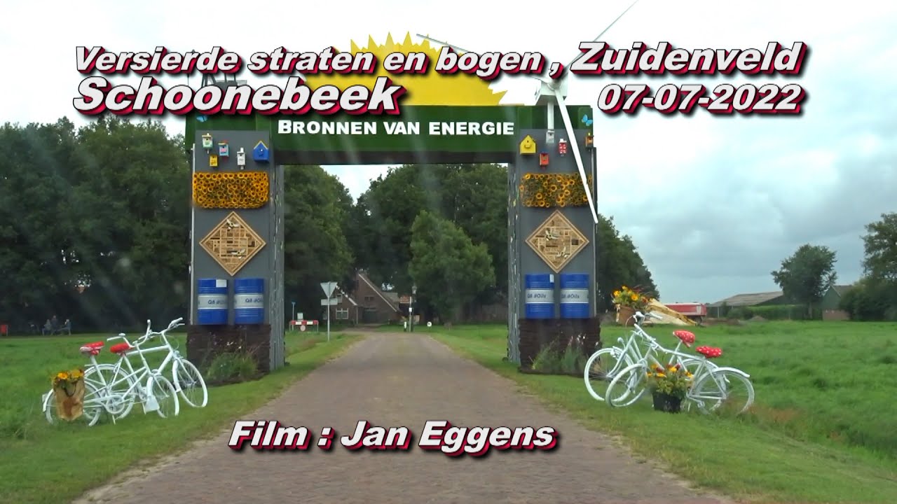 Versierde straten en bogen , Zuidenveld Schoonebeek 07 07 2022