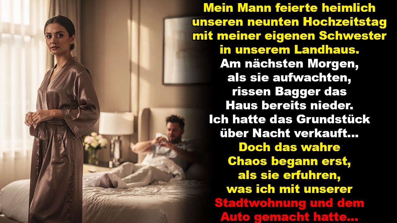 Mein Mann fuhr heimlich mit meiner Schwester ins Landhaus – am nächsten Morgen lag es in Trümmern …