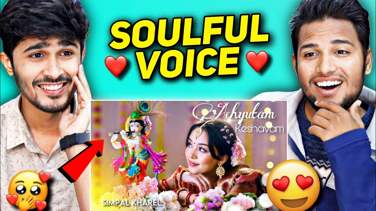 Achyutam Keshavam Reaction ❤️ | Simpal Kharel New Song | Radha Krsihna | V2funreacts