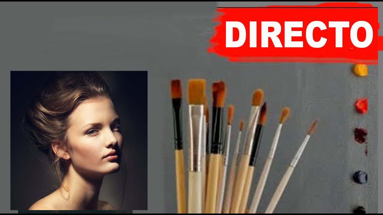 Directo - Pintando retrato al oleo