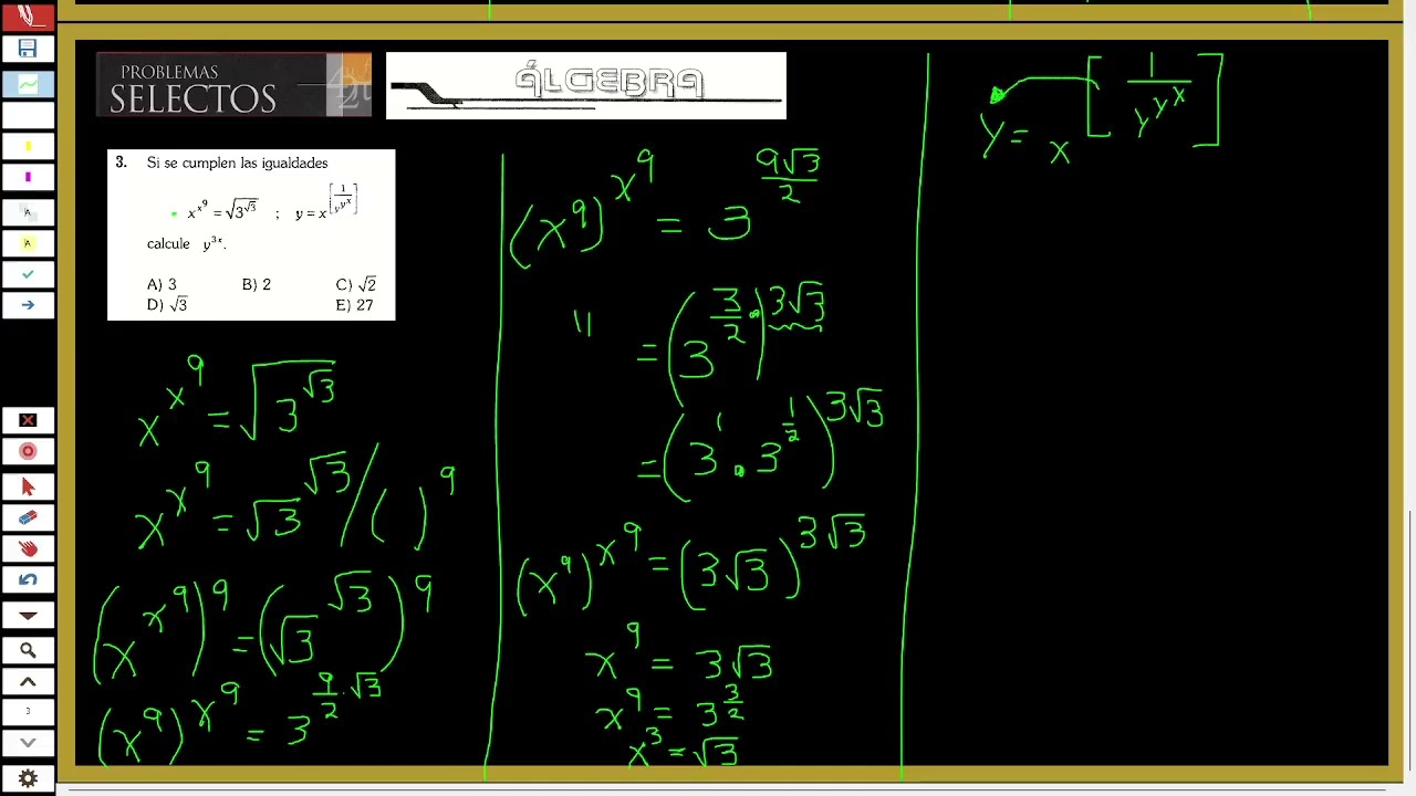 Problemas Selectos Lumbreras | Matemática | Algebra | Ejercicio 3