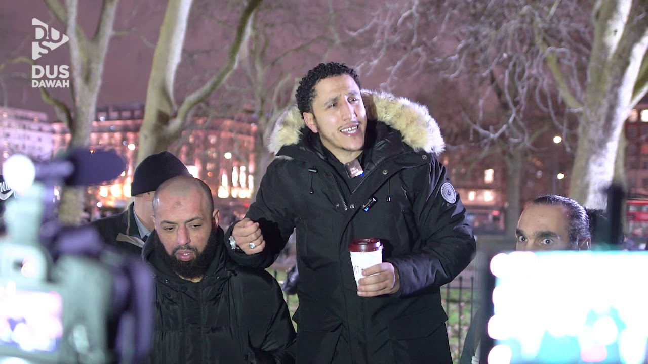 Shamsi Giving A Reminder in Speakers Corner