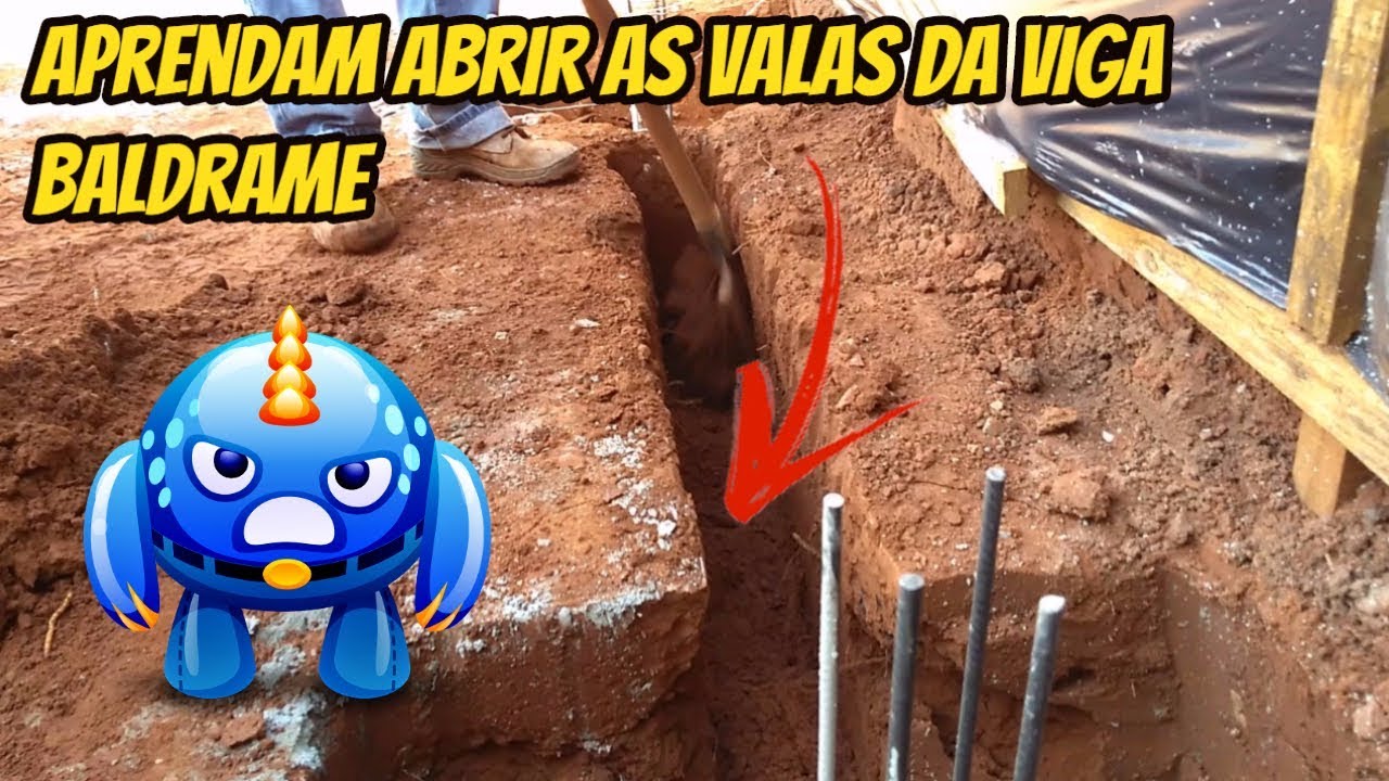 APRENDAM A ABRIR AS VALAS DA VIGA BALDRAME