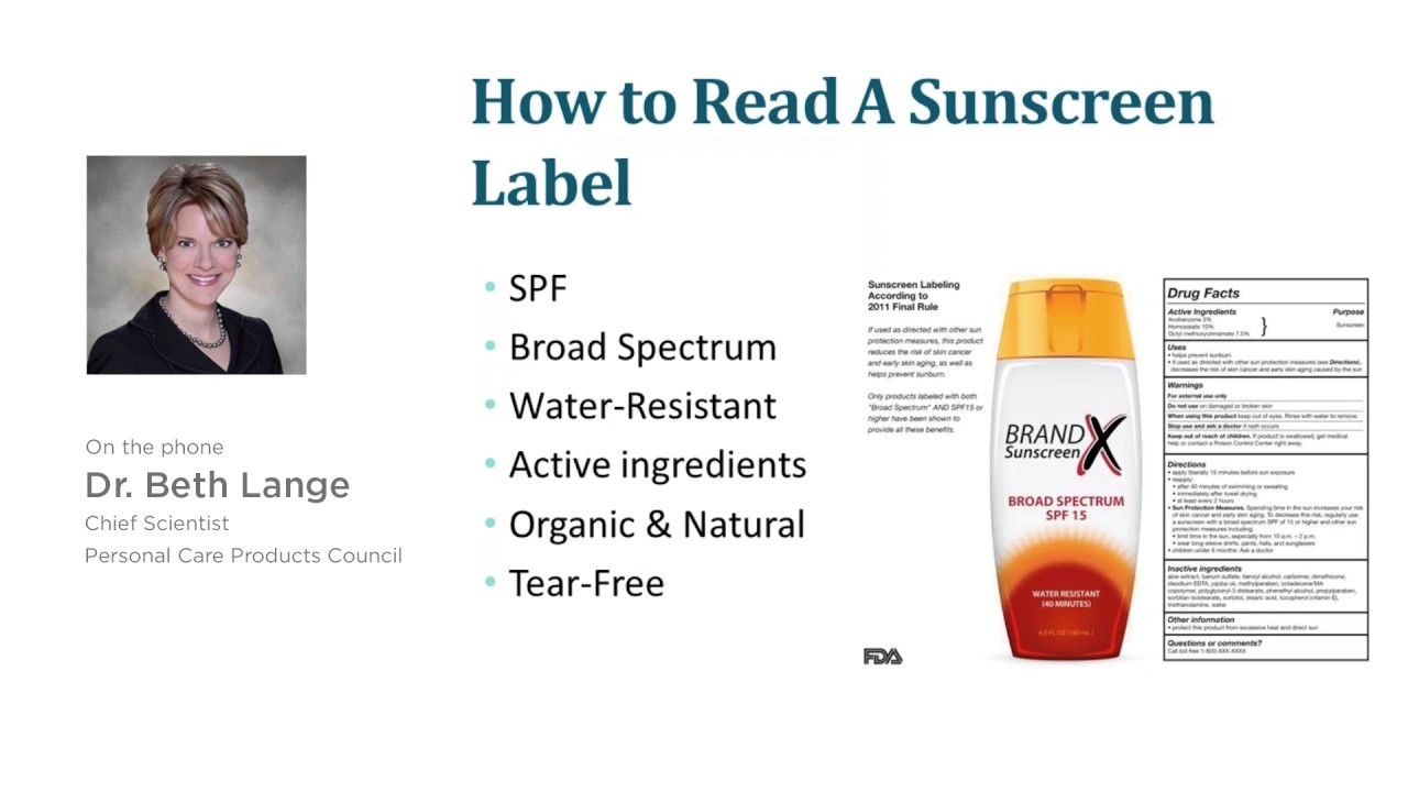 How to Read a Sunscreen Label