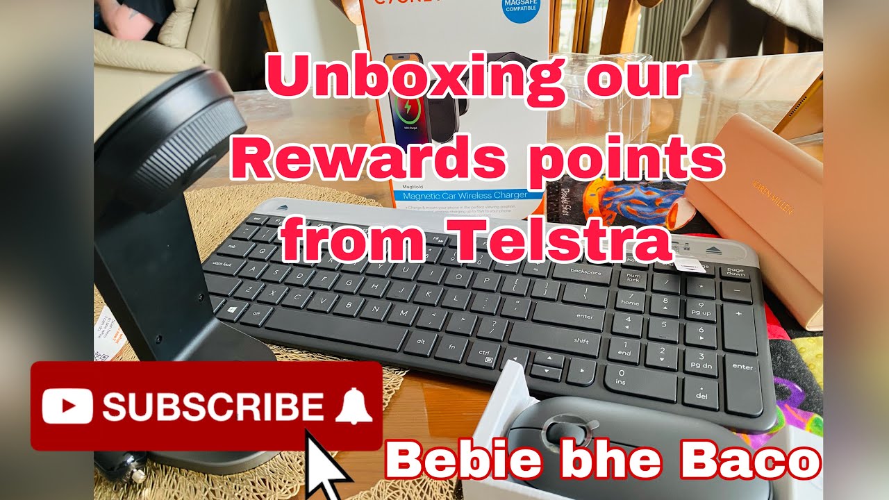 Unboxing our Rewards points from Telstra #telstra