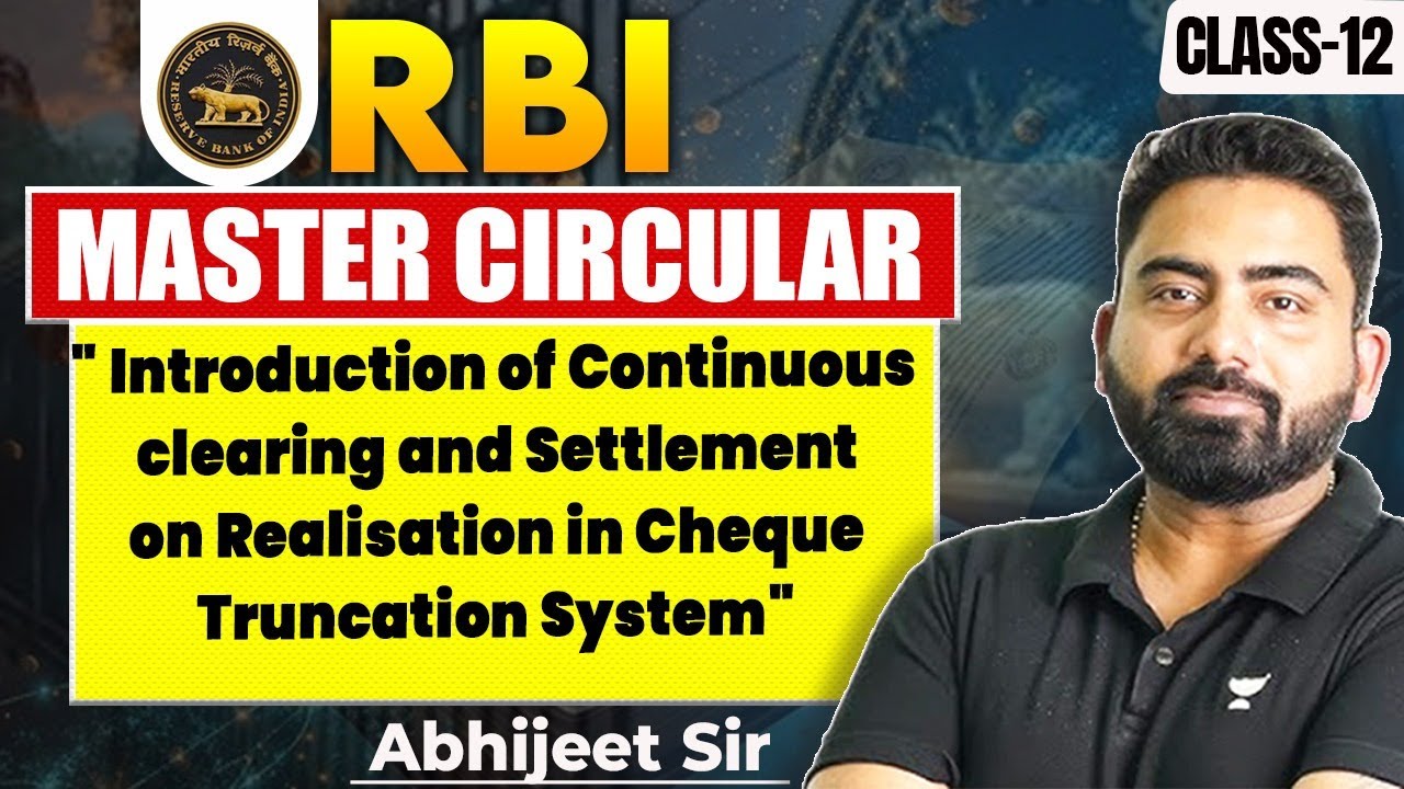 IBPS PO Mains 2025 | RBI Circular Class 12 | Introduction of Continuous Clearing | Abhijeet Sir