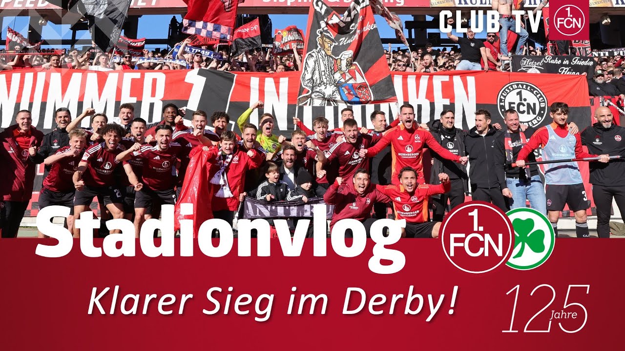 DERBYSIEGER FCN!😍💪 ZWEITER DERBYSIEG diese Saison | Nürnberg - Fürth STADIONVLOG | 1. FC Nürnberg