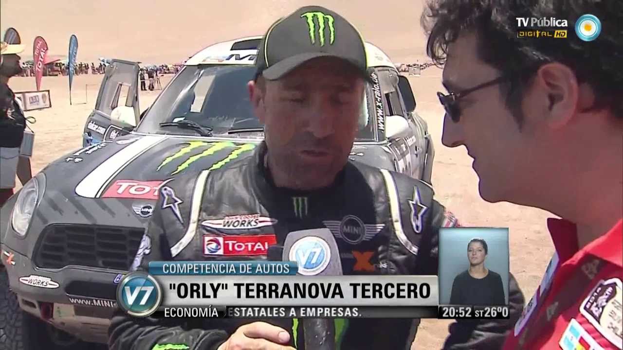 Visi&oacute;n 7: Dakar 2014: Orly Terranova, tercero en autos
