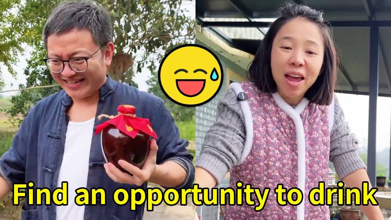 My husband secretly drinks whenever he gets the chance！#funny #funnycouple
