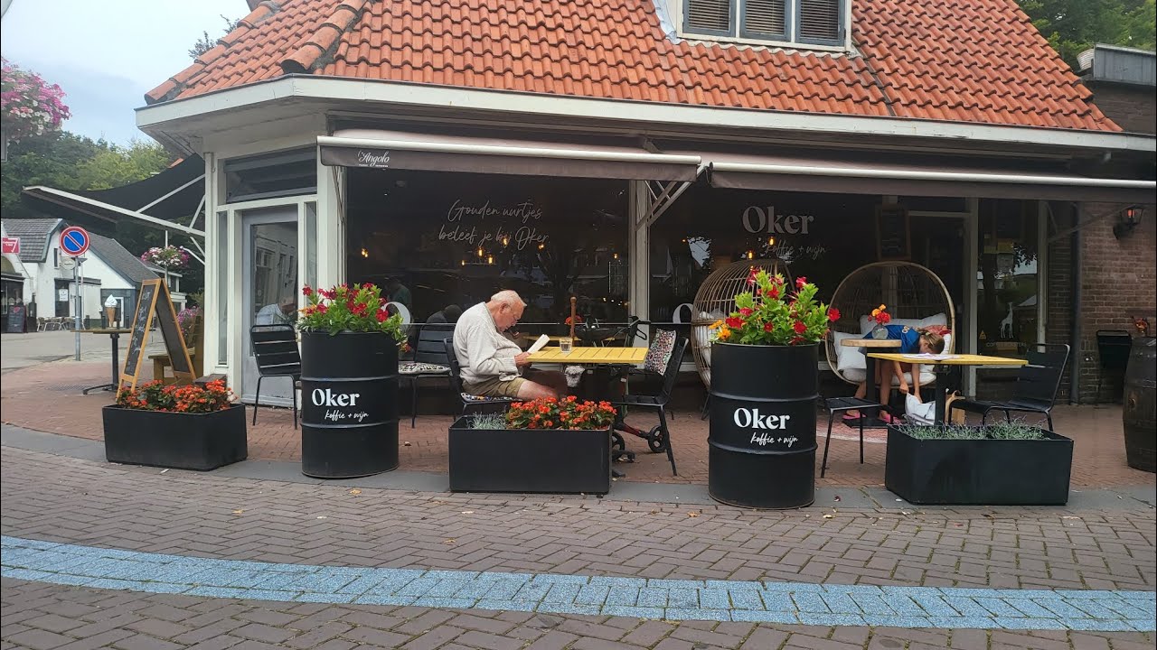 small village centre in Oostvoorne Holland